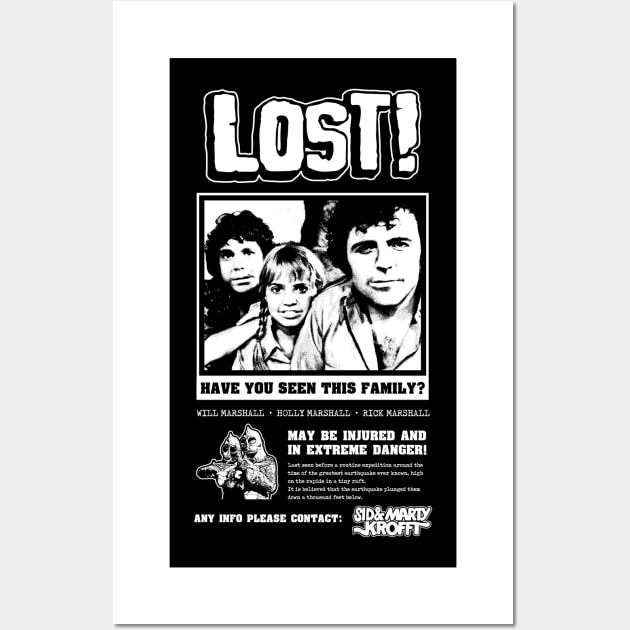 Land Of The Lost - Missing Poster Wall Art by Chewbaccadoll